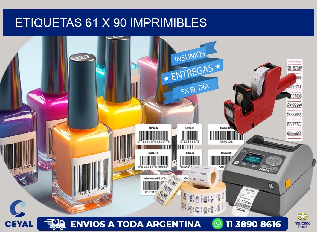 ETIQUETAS 61 x 90 IMPRIMIBLES