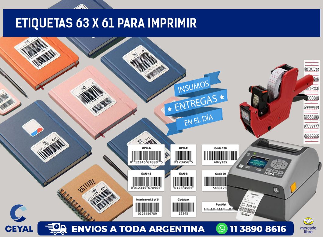 ETIQUETAS 63 x 61 PARA IMPRIMIR