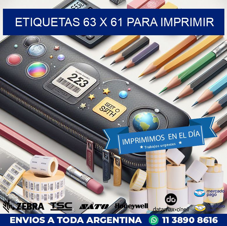 ETIQUETAS 63 x 61 PARA IMPRIMIR