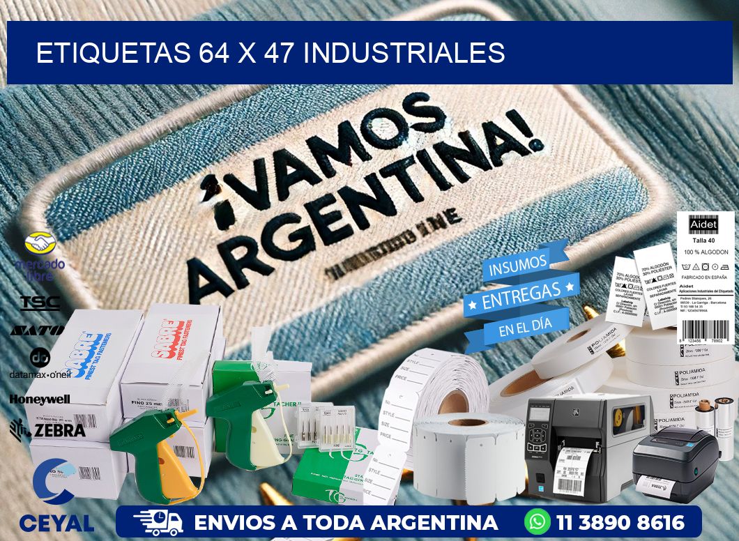 ETIQUETAS 64 x 47 INDUSTRIALES