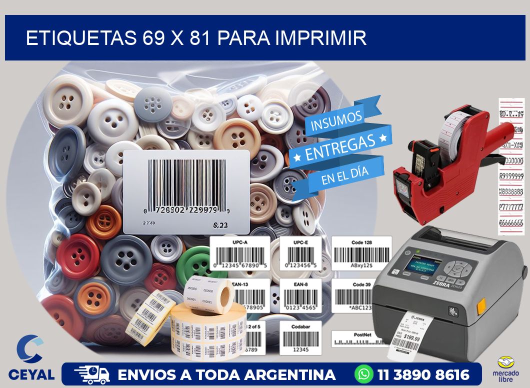 ETIQUETAS 69 x 81 PARA IMPRIMIR