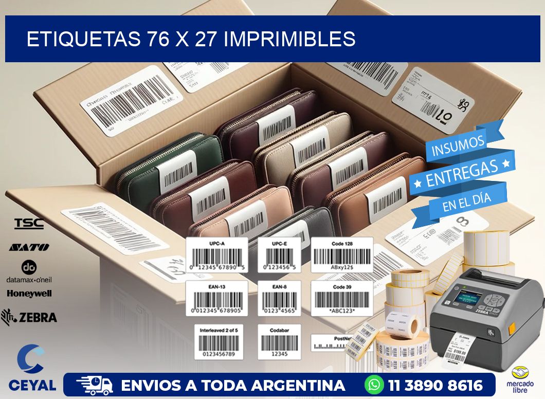 ETIQUETAS 76 x 27 IMPRIMIBLES