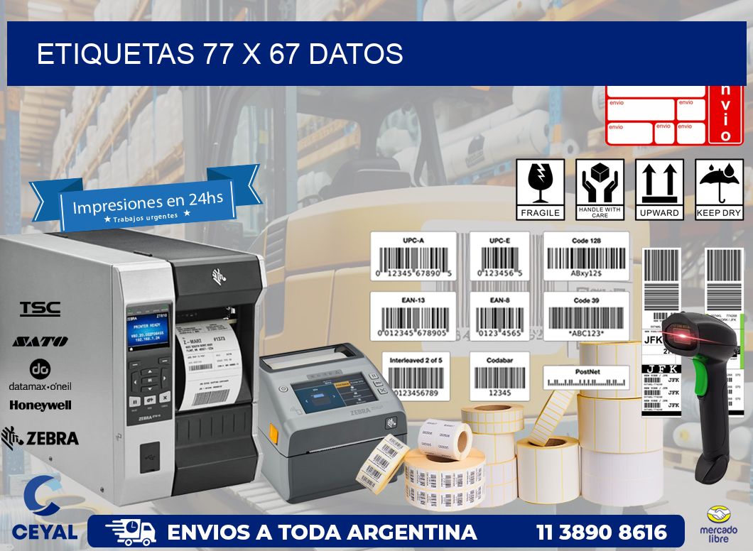 ETIQUETAS 77 x 67 DATOS