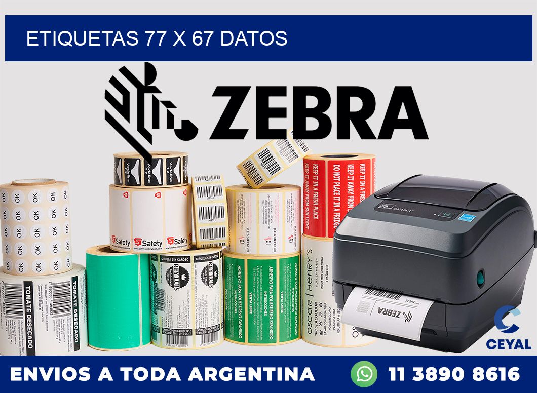 ETIQUETAS 77 x 67 DATOS