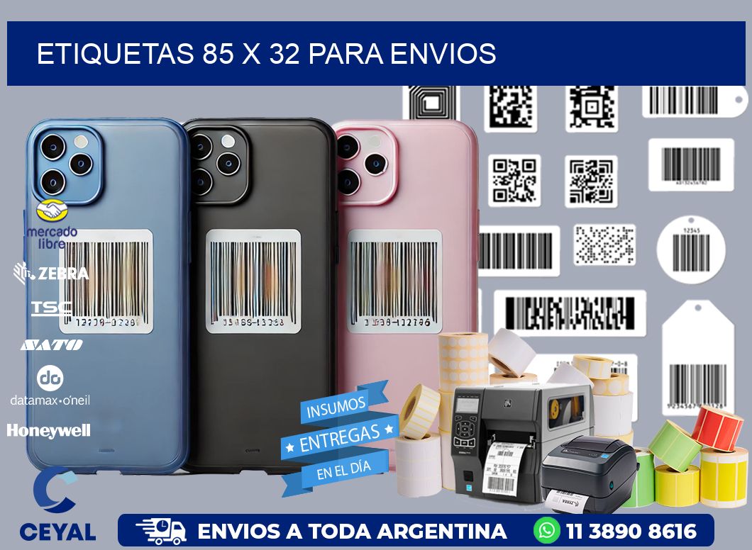 ETIQUETAS 85 x 32 PARA ENVIOS