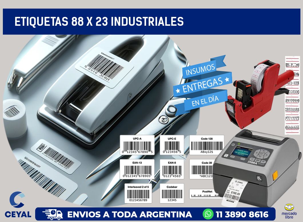 ETIQUETAS 88 x 23 INDUSTRIALES