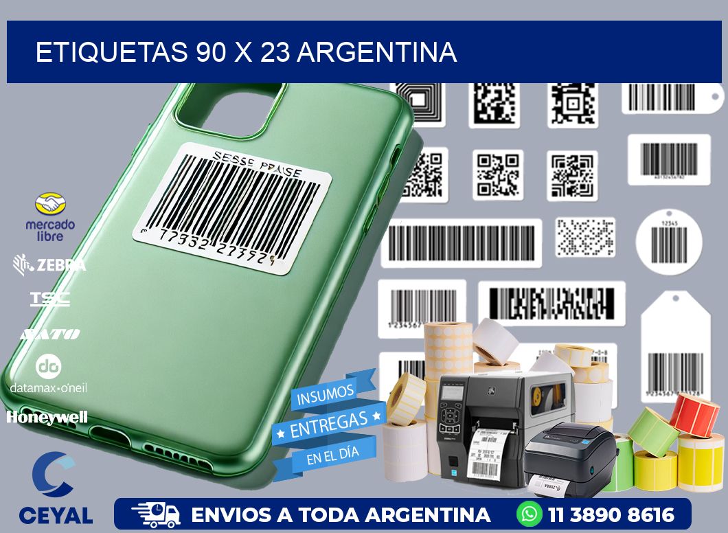 ETIQUETAS 90 x 23 ARGENTINA