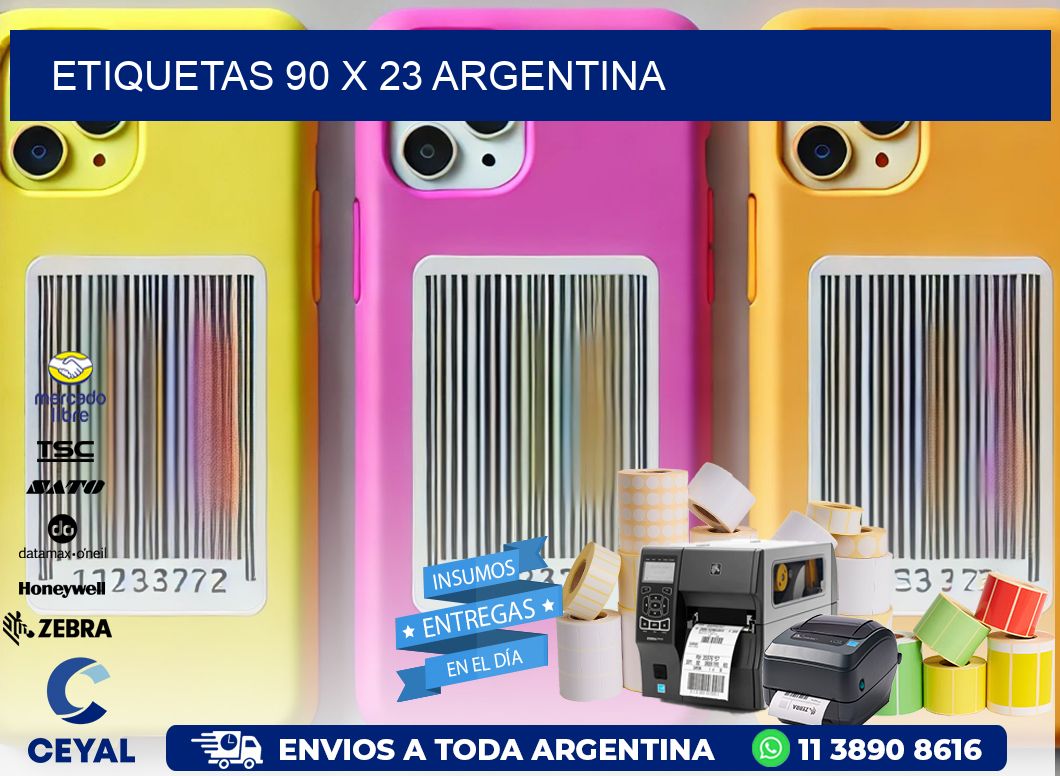 ETIQUETAS 90 x 23 ARGENTINA