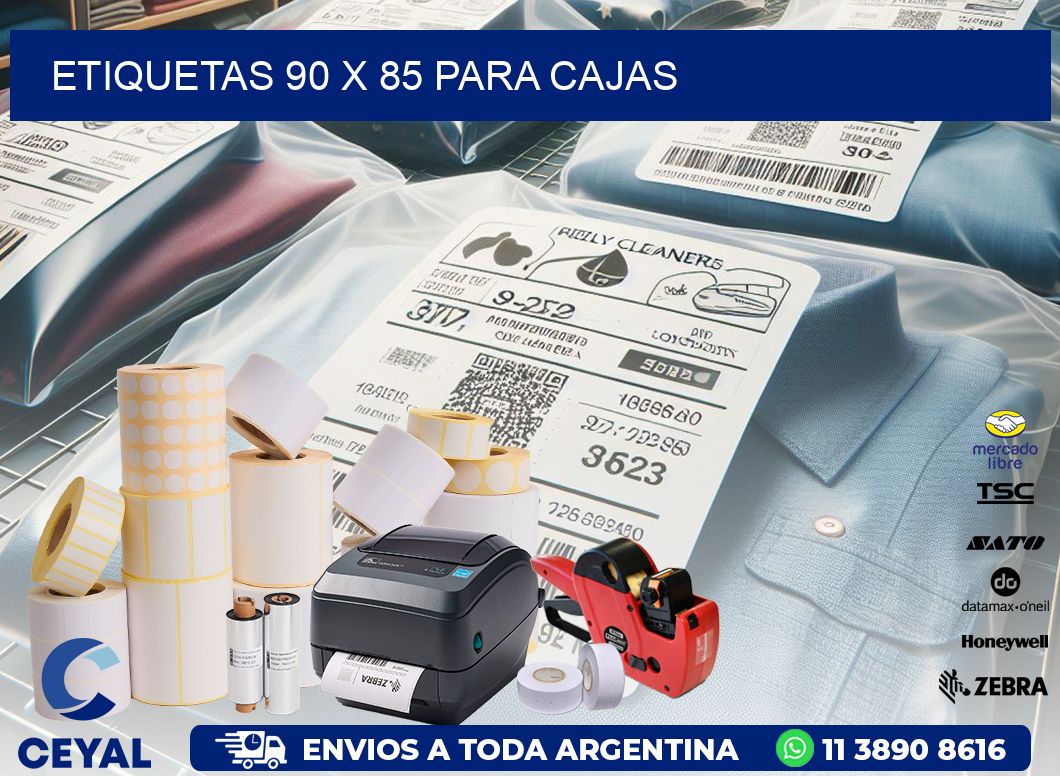 ETIQUETAS 90 x 85 PARA CAJAS