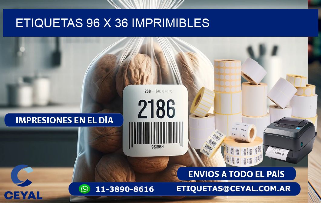 ETIQUETAS 96 x 36 IMPRIMIBLES