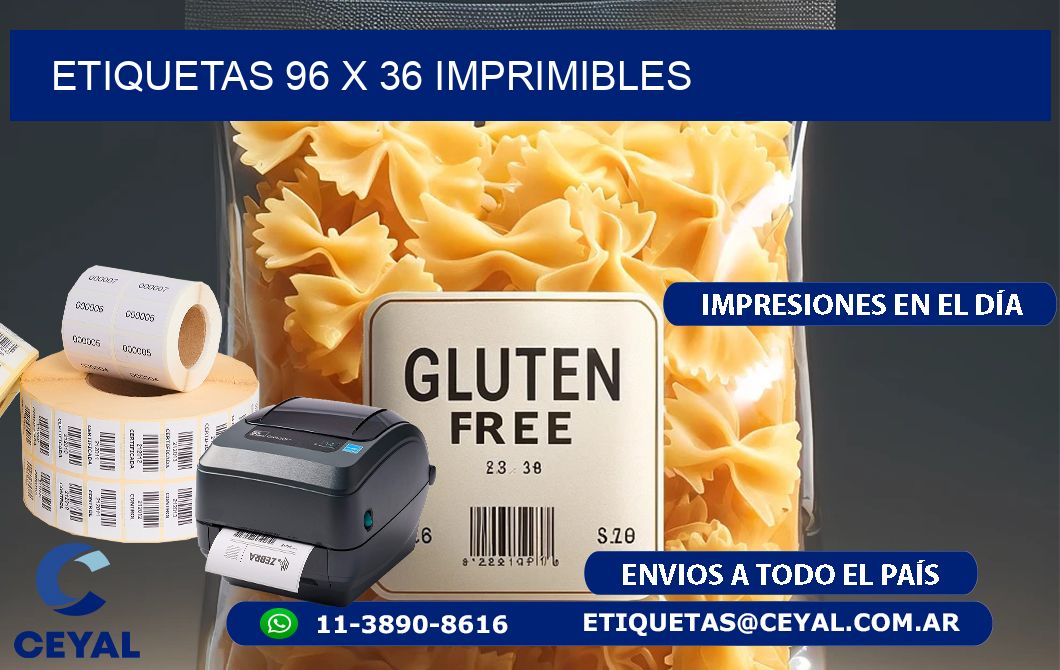 ETIQUETAS 96 x 36 IMPRIMIBLES