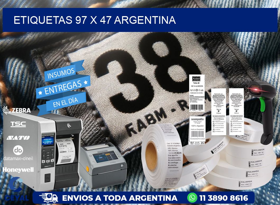 ETIQUETAS 97 x 47 ARGENTINA