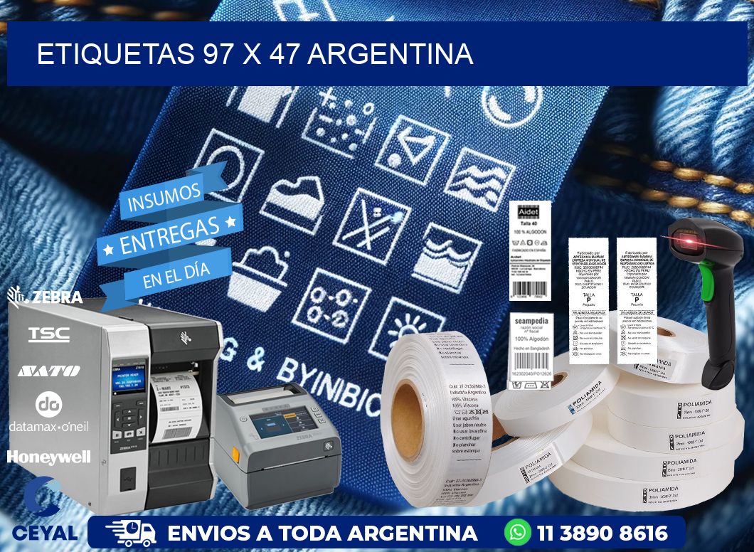 ETIQUETAS 97 x 47 ARGENTINA
