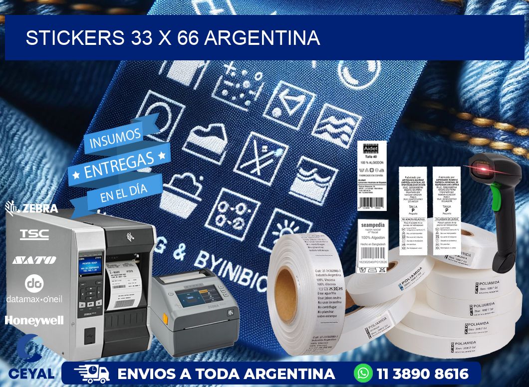 STICKERS 33 x 66 ARGENTINA