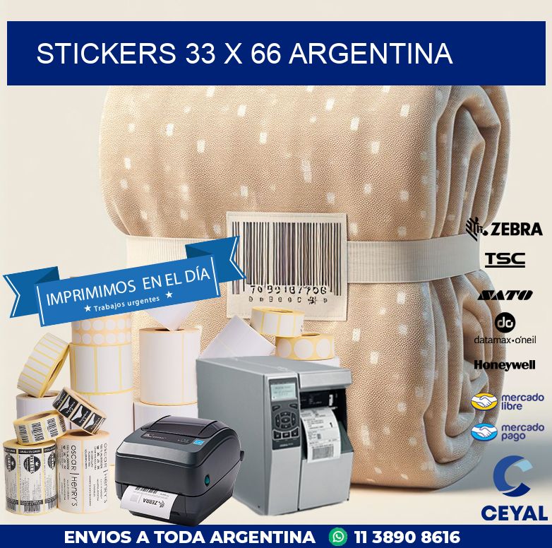 STICKERS 33 x 66 ARGENTINA