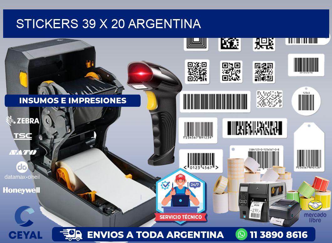 STICKERS 39 x 20 ARGENTINA