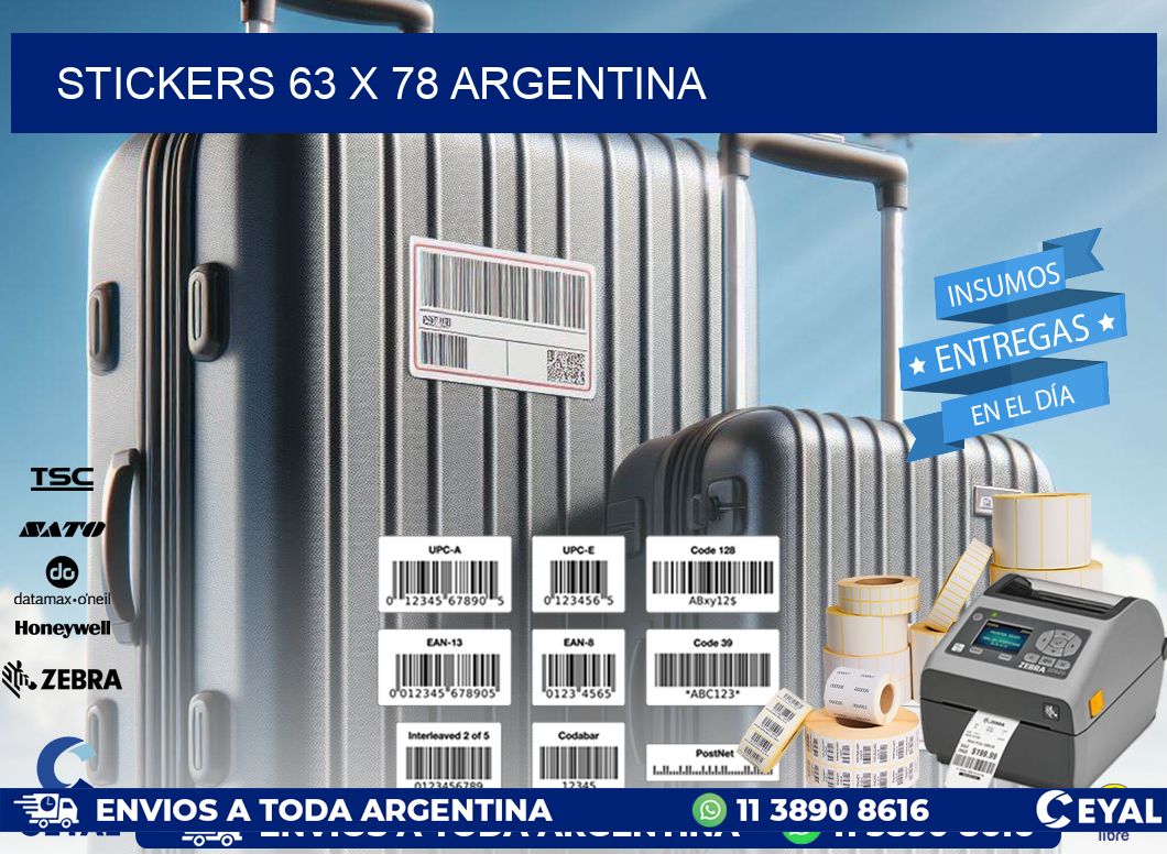 STICKERS 63 x 78 ARGENTINA