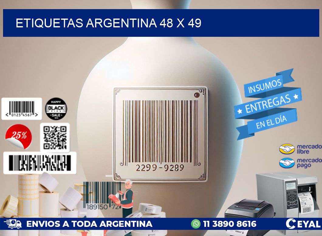 etiquetas argentina 48 x 49