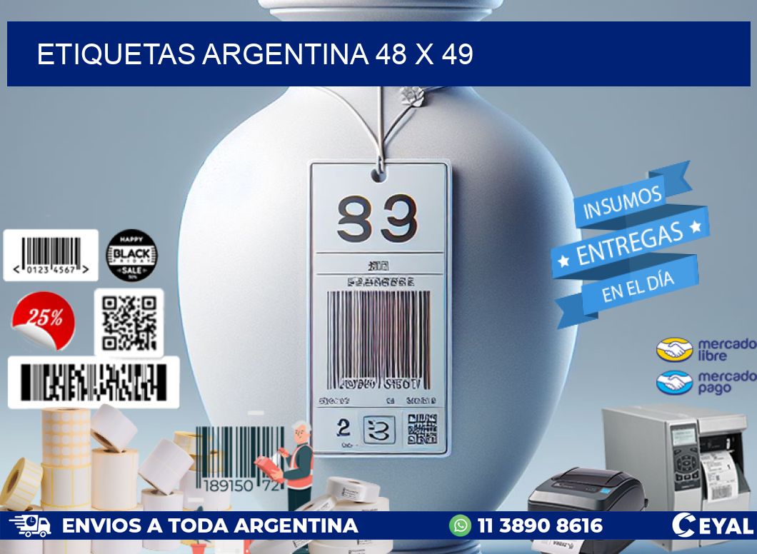 etiquetas argentina 48 x 49