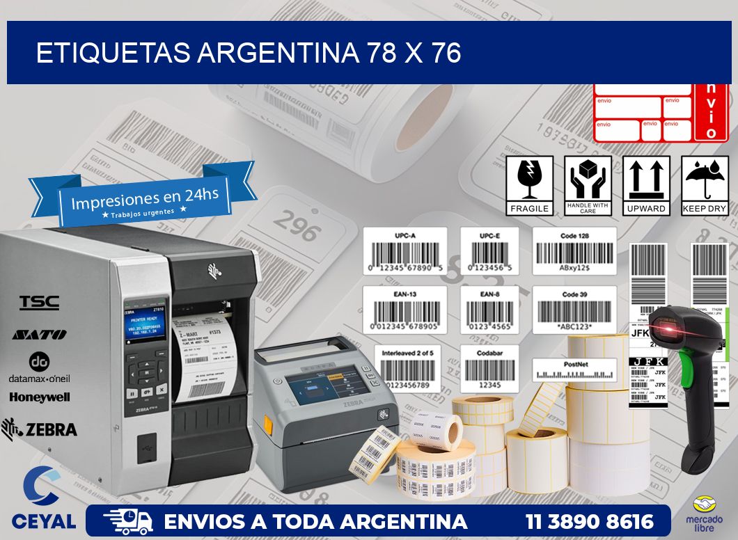 etiquetas argentina 78 x 76
