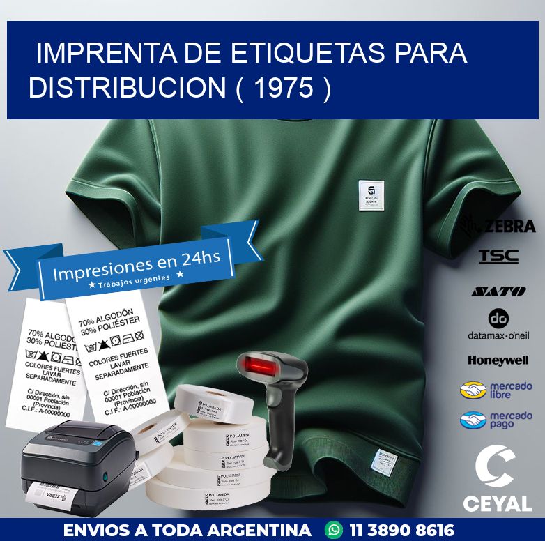 imprenta de etiquetas para distribucion ( 1975 )