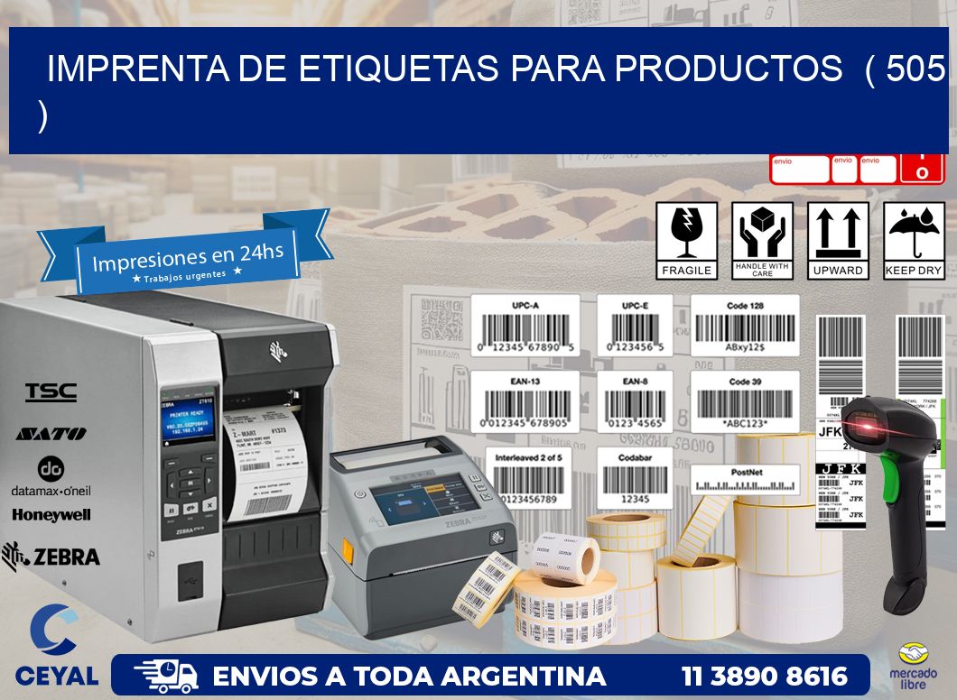 imprenta de etiquetas para productos  ( 505 )