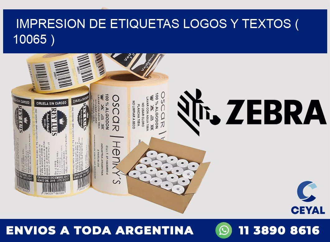 impresion de etiquetas logos y textos ( 10065 )