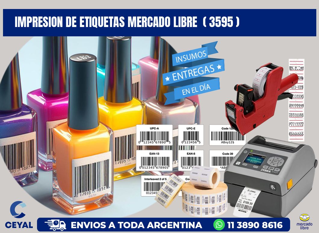 impresion de etiquetas mercado libre  ( 3595 )