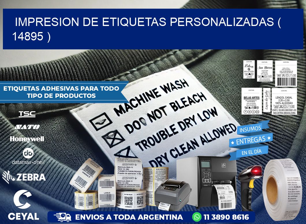 impresion de etiquetas personalizadas ( 14895 )
