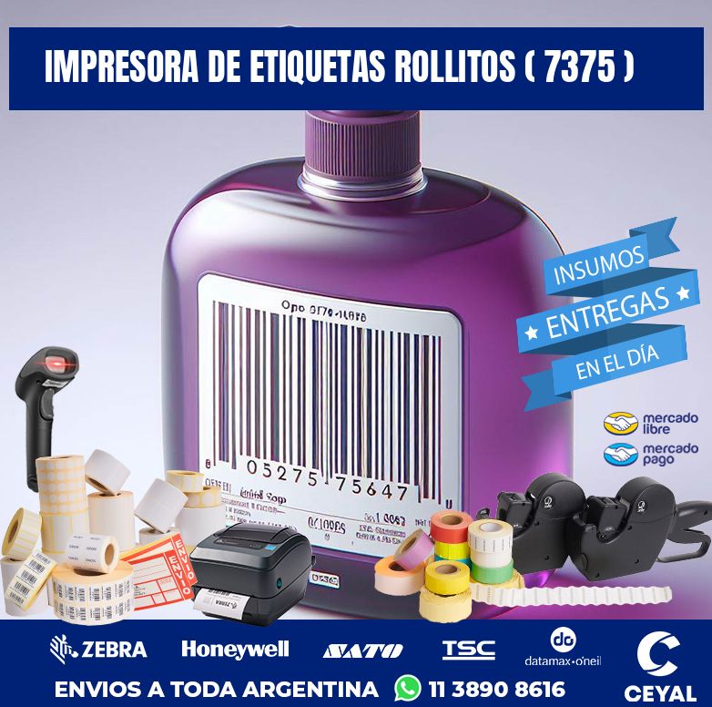 impresora de etiquetas rollitos ( 7375 )