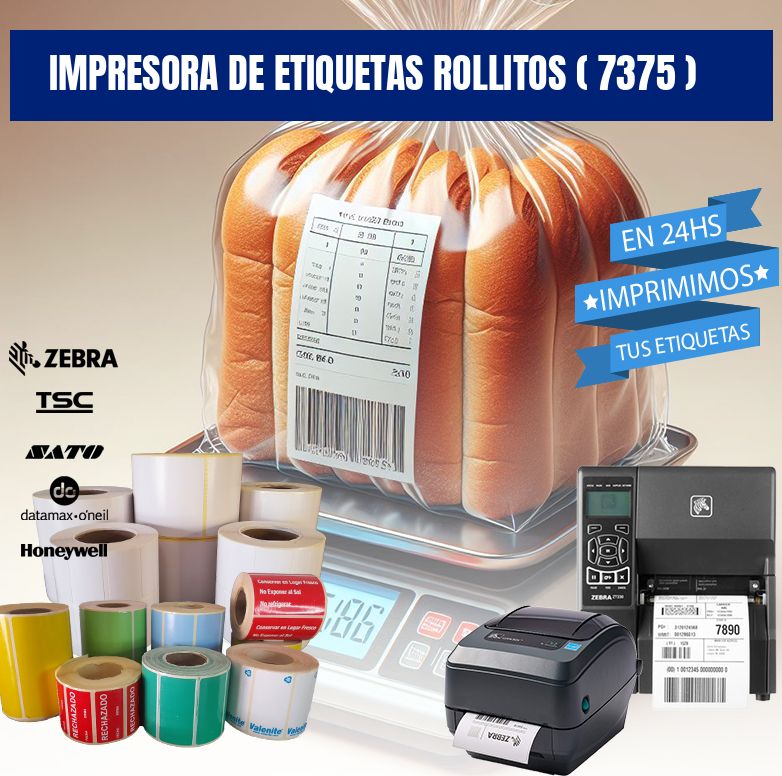 impresora de etiquetas rollitos ( 7375 )