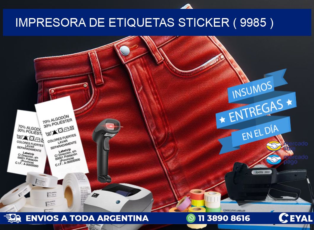 impresora de etiquetas sticker ( 9985 )