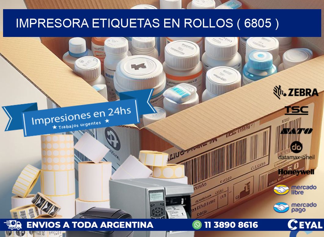 impresora etiquetas en rollos ( 6805 )