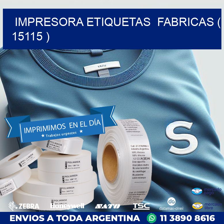 impresora etiquetas  fabricas ( 15115 )