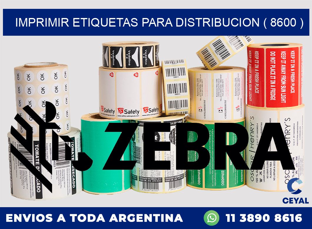 imprimir etiquetas para distribucion ( 8600 )