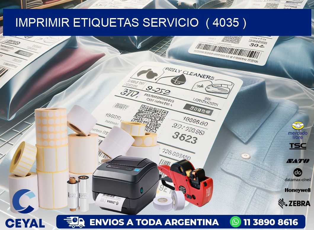 imprimir etiquetas servicio  ( 4035 )