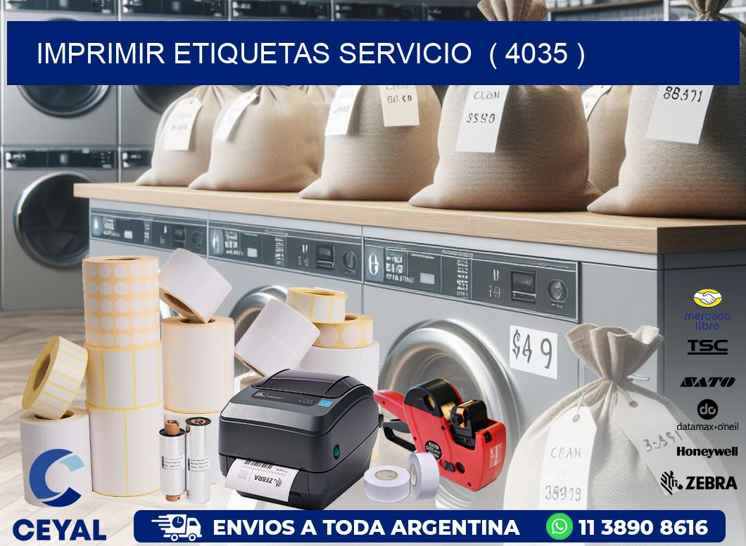 imprimir etiquetas servicio  ( 4035 )