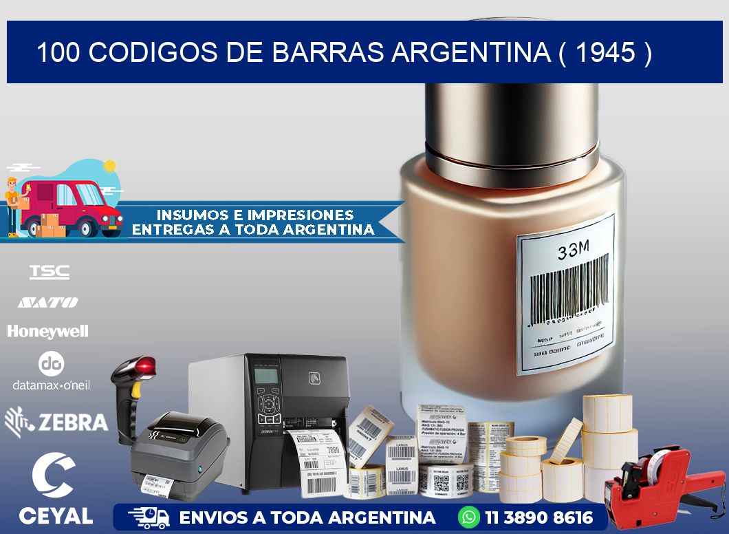 100 codigos de barras argentina ( 1945 )