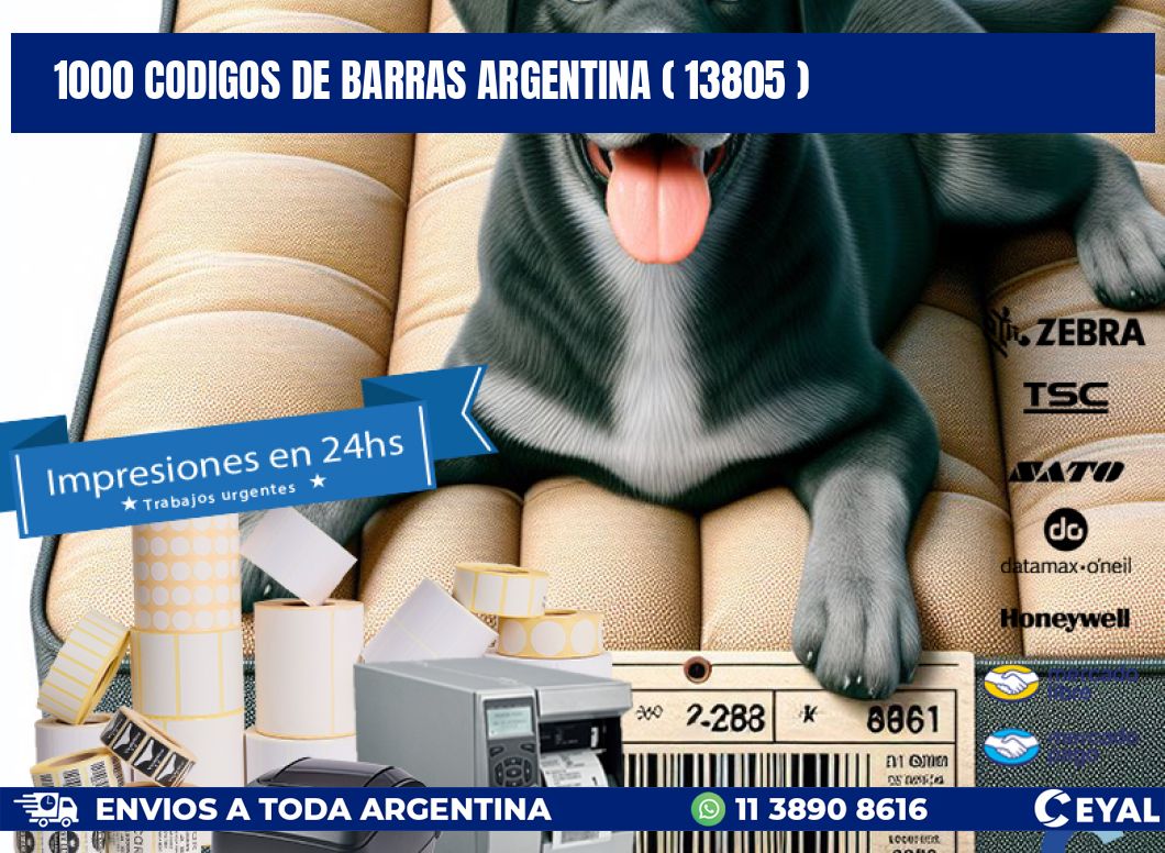 1000 codigos de barras argentina ( 13805 )