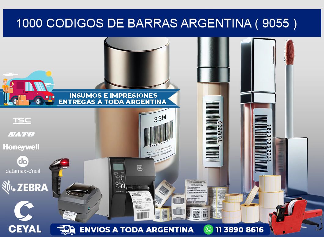 1000 codigos de barras argentina ( 9055 )