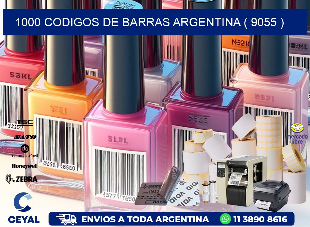 1000 codigos de barras argentina ( 9055 )