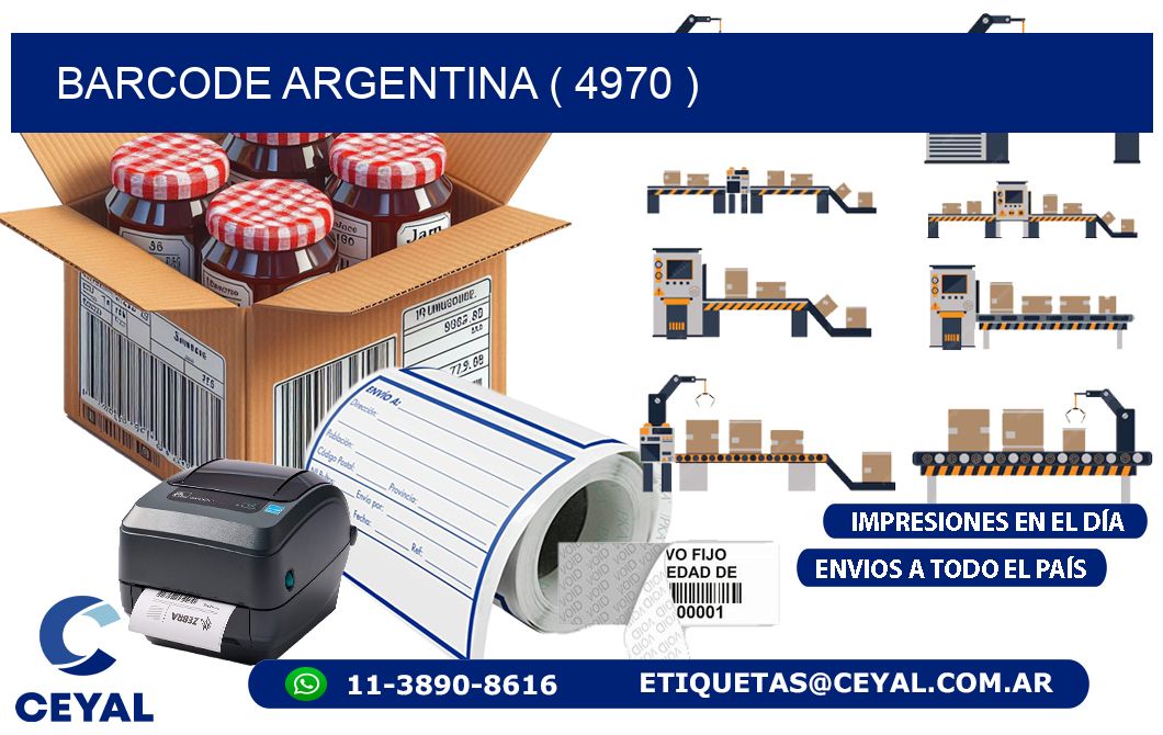 BARCODE ARGENTINA ( 4970 )