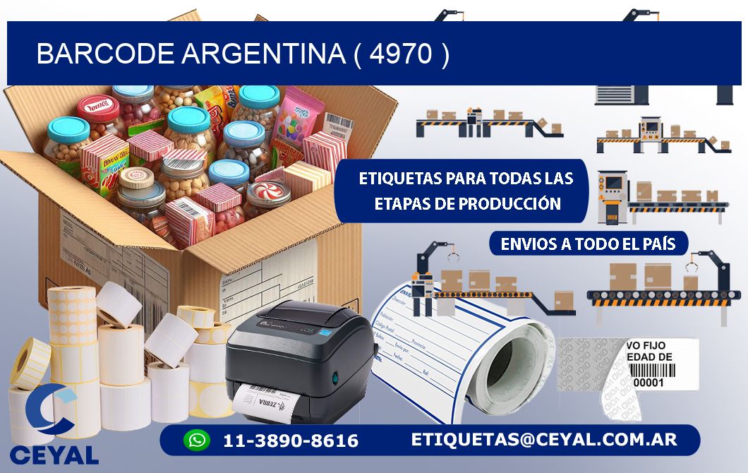 BARCODE ARGENTINA ( 4970 )