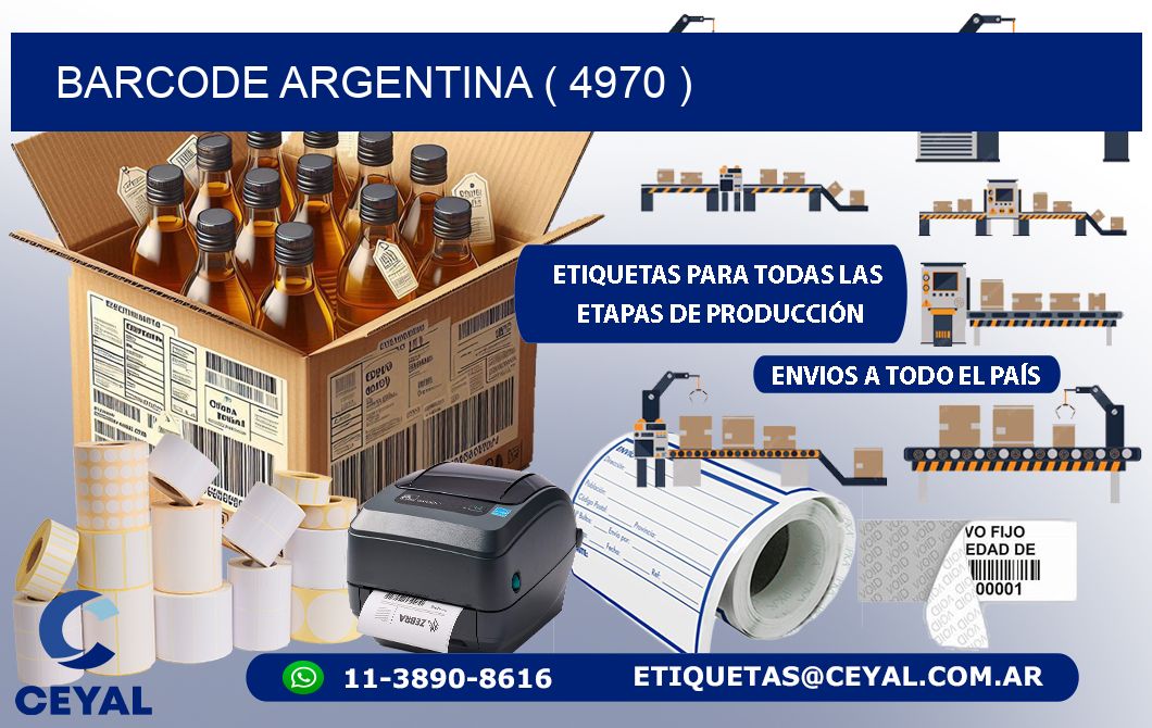 BARCODE ARGENTINA ( 4970 )