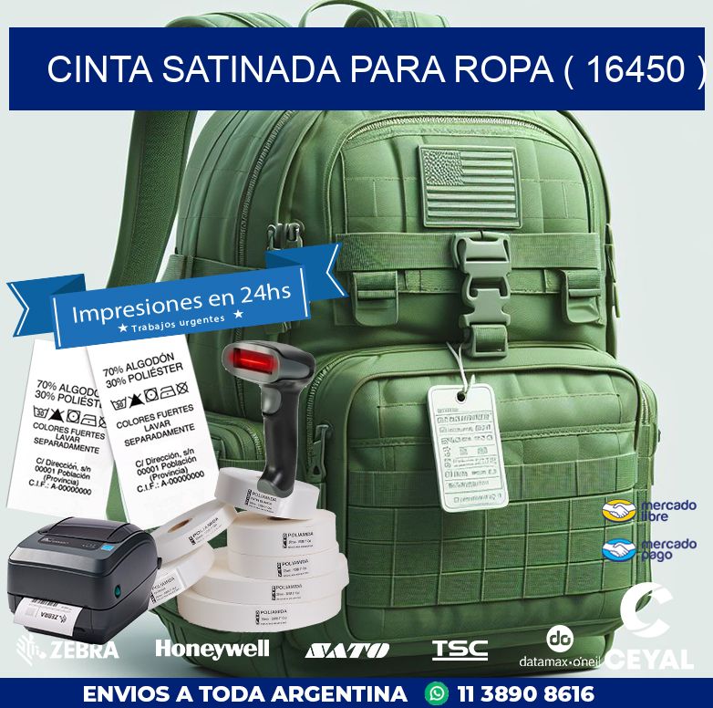 CINTA SATINADA PARA ROPA ( 16450 )