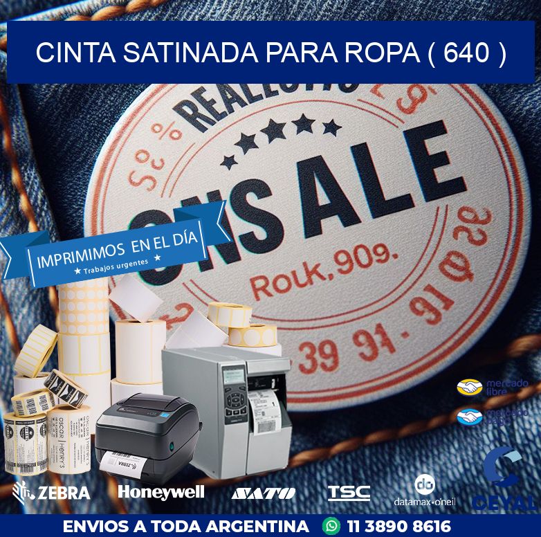 CINTA SATINADA PARA ROPA ( 640 )