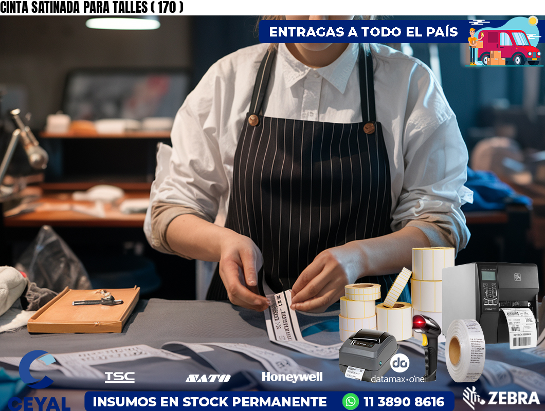 CINTA SATINADA PARA TALLES ( 170 )