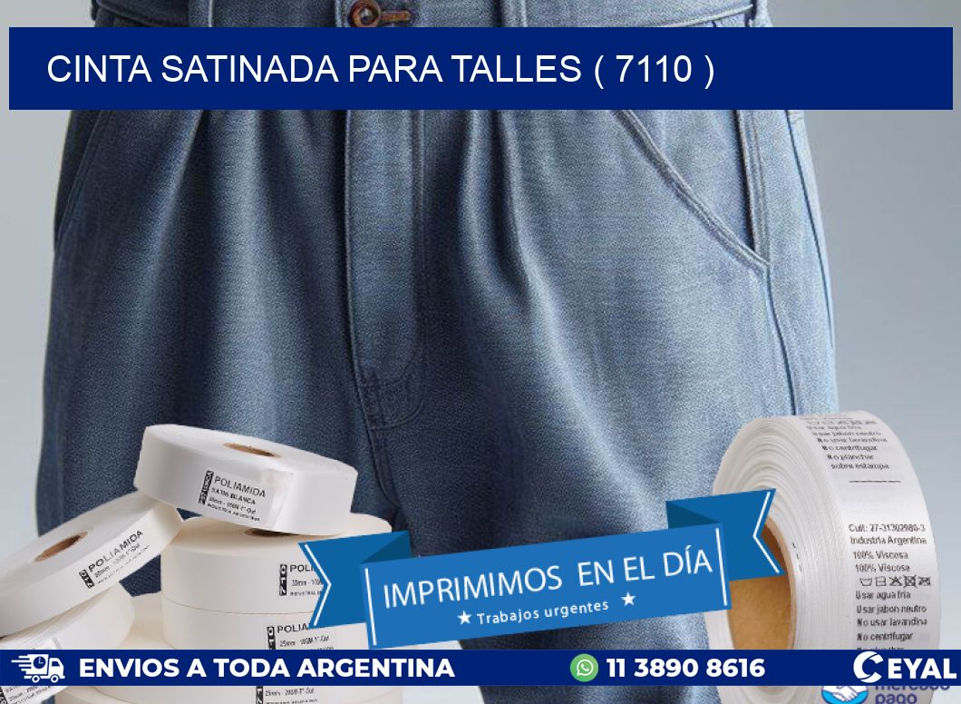 CINTA SATINADA PARA TALLES ( 7110 )