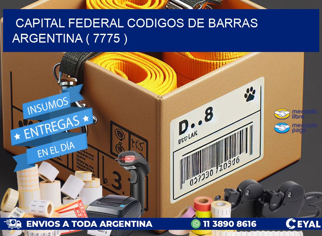 Capital federal codigos de barras argentina ( 7775 )