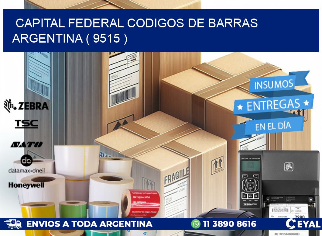 Capital federal codigos de barras argentina ( 9515 )